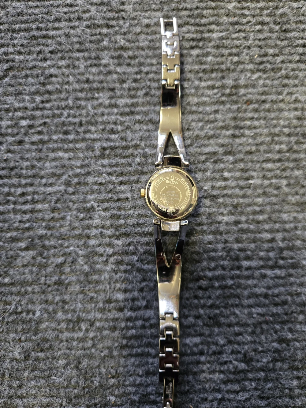 Bulova Women's Two-Tone Crystal Accent Bangle Watch - Gold & Silver